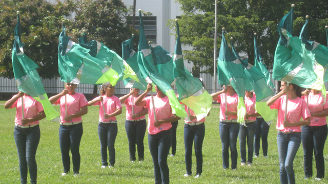 Participacin en la marcha en contra del cncer del seno.