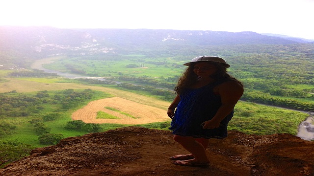 Rodeada de la naturaleza...