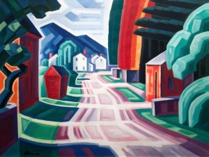 Image painted by American artist Oscar Bluemner.