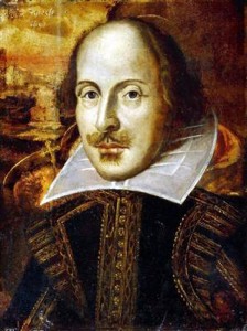 Shakespeare's Flowery Portrait. Given to the Royal Shakespeare Company by the Flower Family.