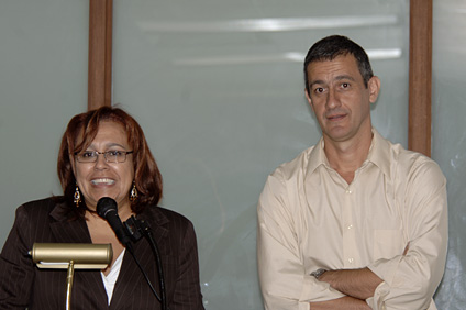 La profesora Aida Carrero junto al doctor Francisco García-Moreno
