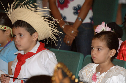 los niños que representaron a Puerto Rico fueron aplaudidos con gran entusiasmo