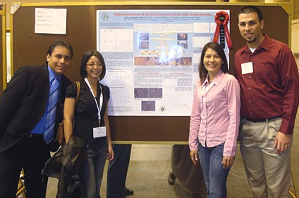 Desde la izquierda Maxuel Cruz, Carla Príncipe, Lilia Olaya y Abraham Rodríguez.