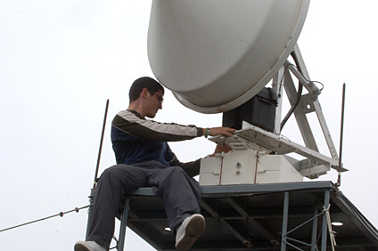 El equipo de radares permitirá el estudio y muestreso de la atmósfera del Oeste de la Isla.