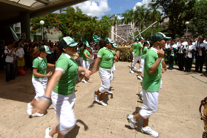 Los integrantes de Millenium RUM Dancers regalaron varias coreografías al público.