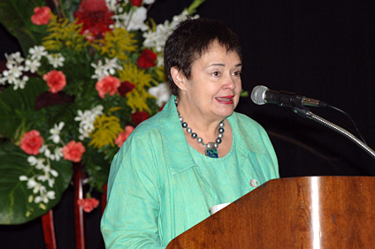 La conferencia magistral estuvo a cargo de la doctora Margarita Benítez, hija de Jaime Benítez.