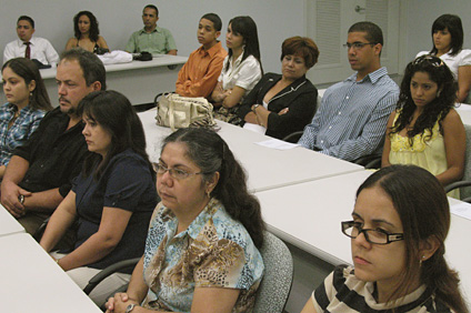 Each student received a stipend of $2 thousand dollars, presented to them at a ceremony, in which they attended with their respective family members.