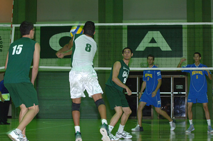 The Tarzans of the volleyball team faced off with the Poly-technical University this week.
