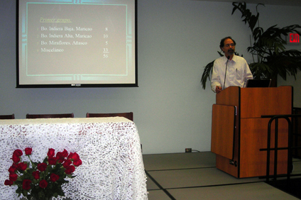 Doctor Juan Carlos Martínez Cruzado offered a conference about his research regarding the aspect of indigenous inheritance in DNA found in hairs from Puerto Rico.