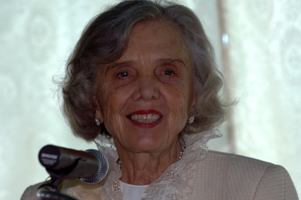 The prize winning Mexican author Elena Poniatowska gave the masters conference Literature that come from the streets as part of the events in celebration of the UPRM Centennial.