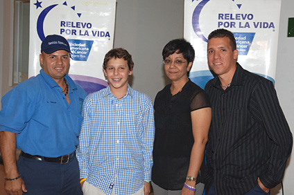 From the lefthand side, Ángel Cintrón, Juan Diego Ramírez de Arellano, Eneida Serra and Milton Carrero