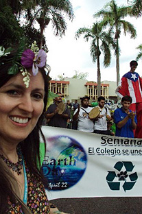 La doctora Sandra Cruz Pol, coordinadora de Campus Verde, organizó junto a los estudiantes las actividades de la Semana de la Tierra. (Suministrada)