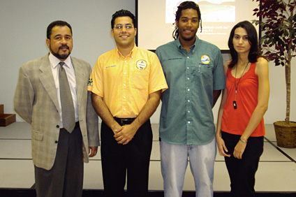 From left to right: Pedro Modesto, Héctor Camareno, Daniel Concepción and Yahaira Lugo Morales.