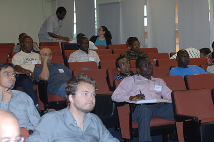 Participants had the opportunity to share the progress of research to bio-fortify cassava.
