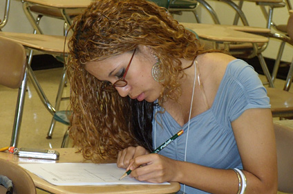 Los estudiantes de Rumbo al éxito tomaron unos talleres de preparación para la prueba de admisión universitaria, conocida como el Collage Board.