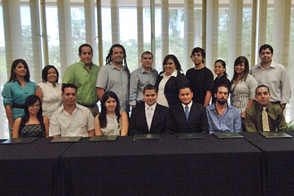 Integrantes del Consejo General de Estudiantes del RUM para el año académico 2009-10.