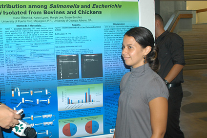 Iliane Miranda investigó la resistencia a antibióticos de los plásmidos en E.coli y salmonella.