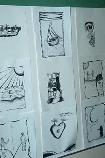 La obra cuenta con ilustraciones creadas por los propios estudiantes que simbolizan el significado de los boleros.