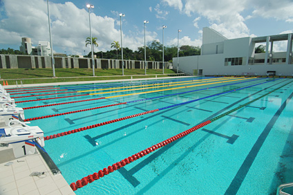 El RUM será el anfitrión de los eventos de natación. Se espera que los detalles finales de la construcción del natatorio concluyan en las próximas semanas.