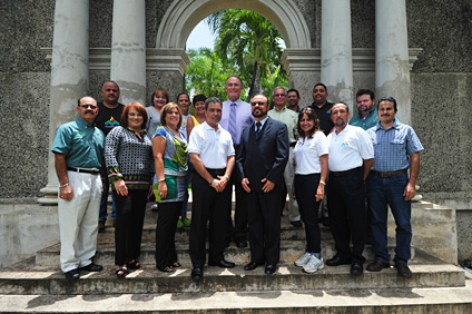 Varios de los empleados que componen los comités de trabajo colegiales que trabajan junto con los equipos de trabajo de COMAZ.