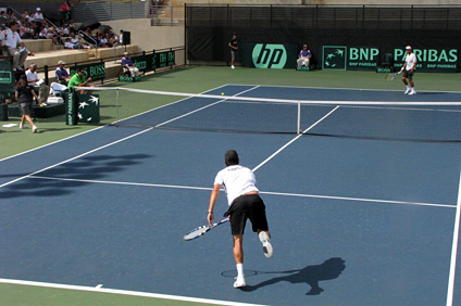 Las instalaciones colegiales del Complejo Deportivo recibieron altas calificaciones de parte de los jugadores y los organizadores de la Copa Davis.