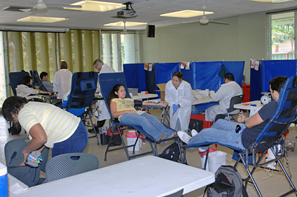 La actividad de recolección de sangre se llevó a cabo durante tres días en distintas instalaciones del RUM.