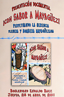 Cartel de la presentación del documental ¡Con sabor a Mayagüez!