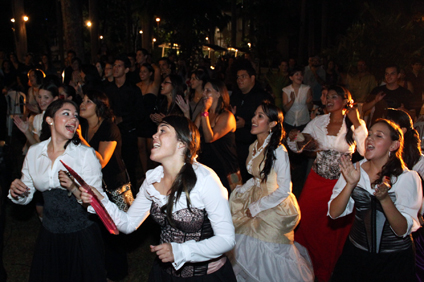 La actividad culminó con una gran fiesta al ritmo de plena.