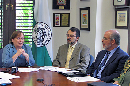 El evento educativo se anunció durante una conferencia de prensa en la que participaron la doctora Darnyd Ortiz, fungiendo como Rectora Interina; el doctor Jaime Seguel, decano de Ingeniería; y el profesor Ismael Pagán Trinidad, director de INCI.