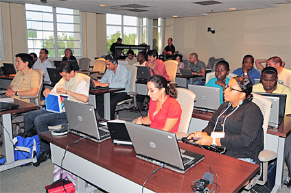En el curso participaron representantes de las redes sísmicas de los países del Caribe.