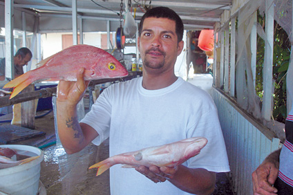 Pescador de la Villa Pesquera de La Puntilla, San Juan - Foto por Jannette Ramos García.