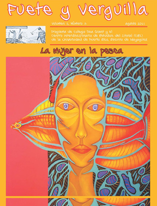 La imagen de la obra <em>M&aacute;scara de mujer pez</em>, de la artista paraguaya Carla Ver&oacute;nica Ascarza, engalana la portada. <br>Suministrada