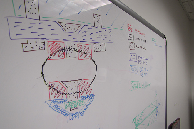 Dibujo del <em>Transportation Dolly</em> que dise&ntilde;&oacute; Christopher Ayala.<br>Suministrada