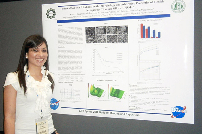 Karen Guerrero Medina, estudiante subgraduada de INQU.<br>Suministrada