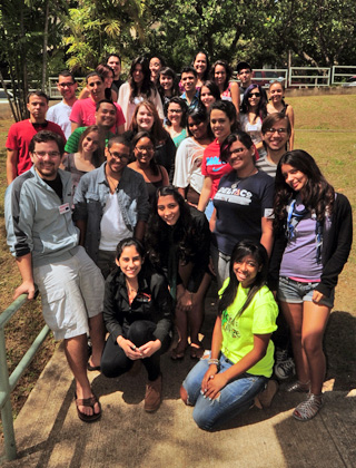 Miembros de AIESEC, Comit&eacute; del RUM.<br>Carlos D&iacute;az / Prensa RUM