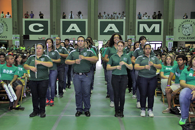 La Banda Colegial, como de costumbre, aviv&oacute; el &aacute;nimo de los presentes.<br>Joshua Arbelo / Taller de Estudiantes Prensa RUM