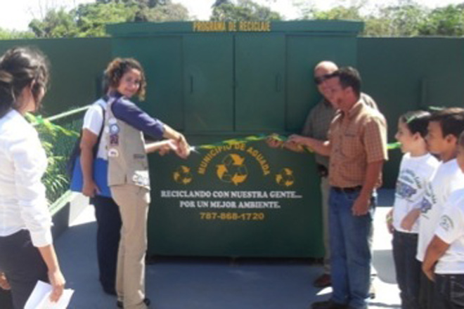 A trav&eacute;s de su proyecto, <em>Verde Armon&iacute;a</em>, ubic&oacute; un centro de dep&oacute;sito de materiales reciclables en su comunidad.<br>Suministrada