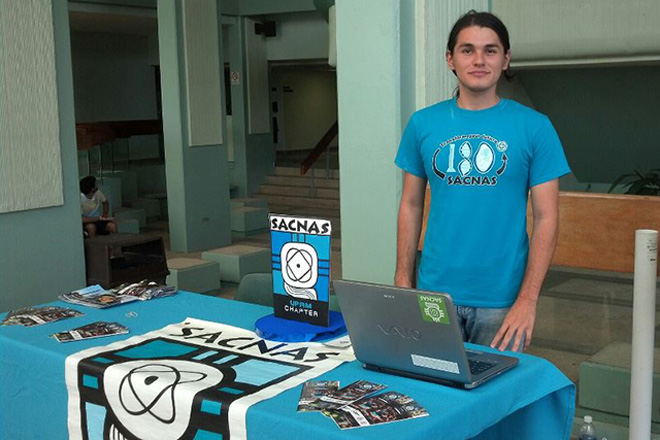 Julius Reyes, presidente de SACNAS-UPRM.<br>Suministrada