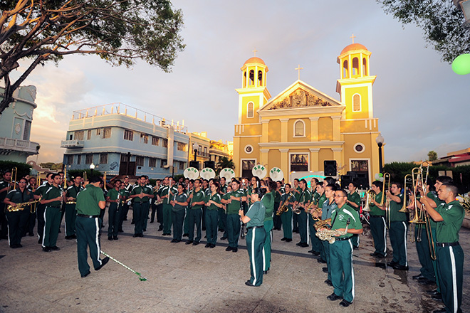 La Banda Colegial deleit&oacute; a los presentes con varias aportaciones musicales, entre ellas, el Himno del Colegio.<br>Carlos D&iacute;az/Prensa RUM