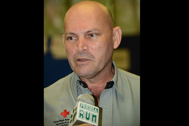 Juan V&aacute;zquez Santiago, supervisor de los Servicios de Sangre de la Cruz Roja Americana, destac&oacute; la generosidad de la comunidad del RUM.<br>Carlos D&iacute;az/Prensa RUM
