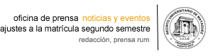 Ajustes a la matrícula segundo semestre