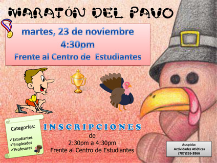 Afiche Maratón del pavo