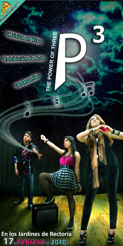 Afiche Concierto The Power of Three