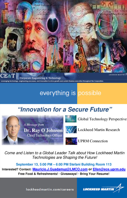 Afiche Conferencia Lockheed Martin