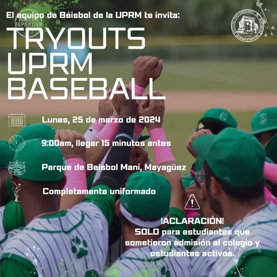 UPRM Baseball Tryout