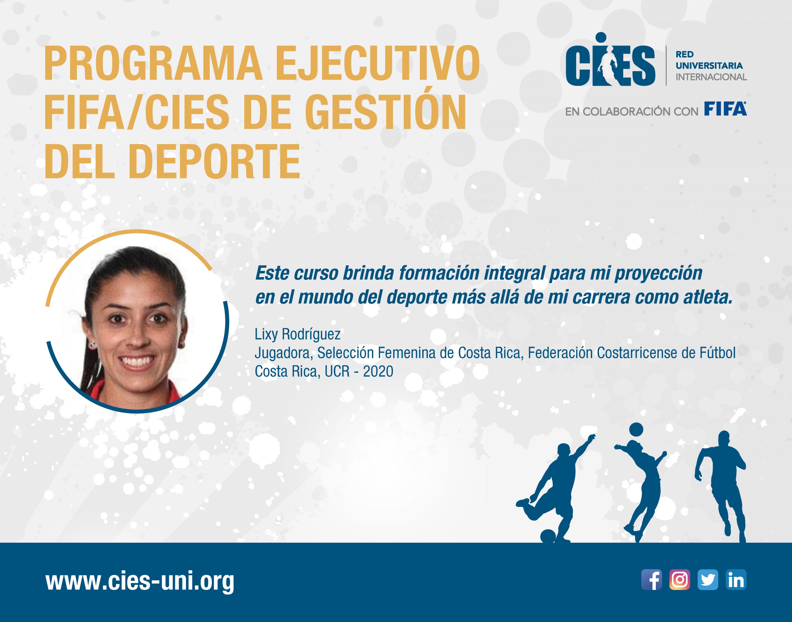 CostaRica_poster_temoignage_Rodríguez Lixy Rodríguez - Manejo en Deportes Costa Rica