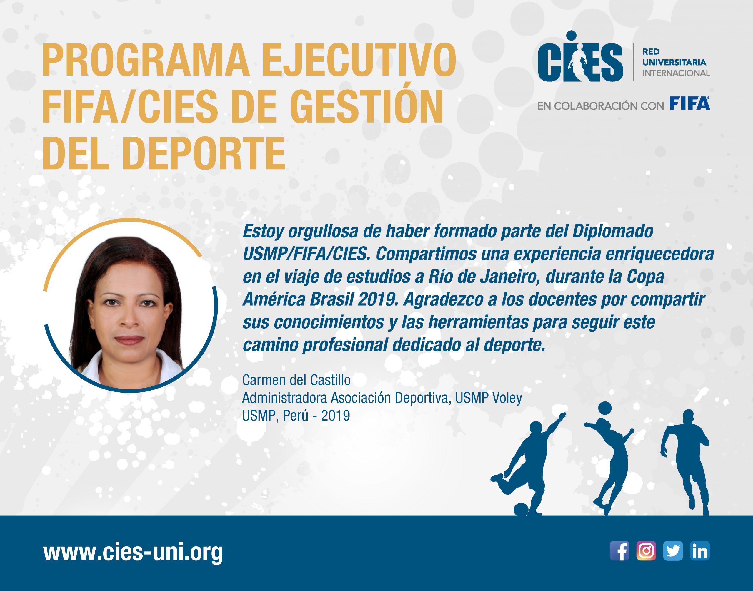 Perou_poster_temoignage_Castillo Carmen del Castillo - Administradora Asociación Deportiva Perú