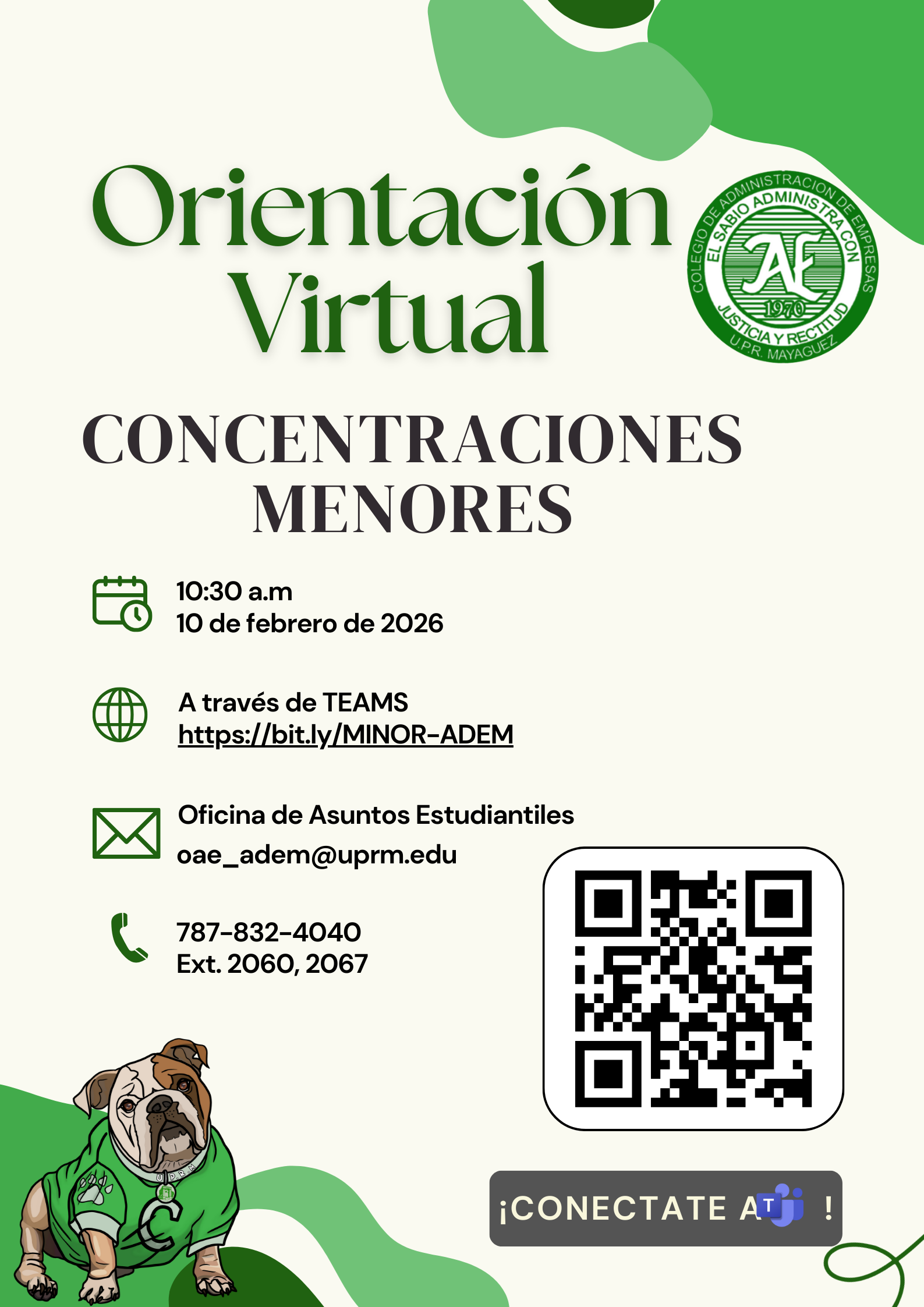 Información sobre la Orientación de las Concentraciones Menores en ADEM