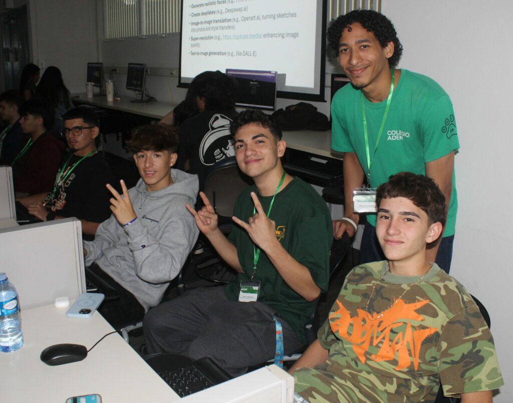 Estudiantes en taller de Inteligencia Artificial