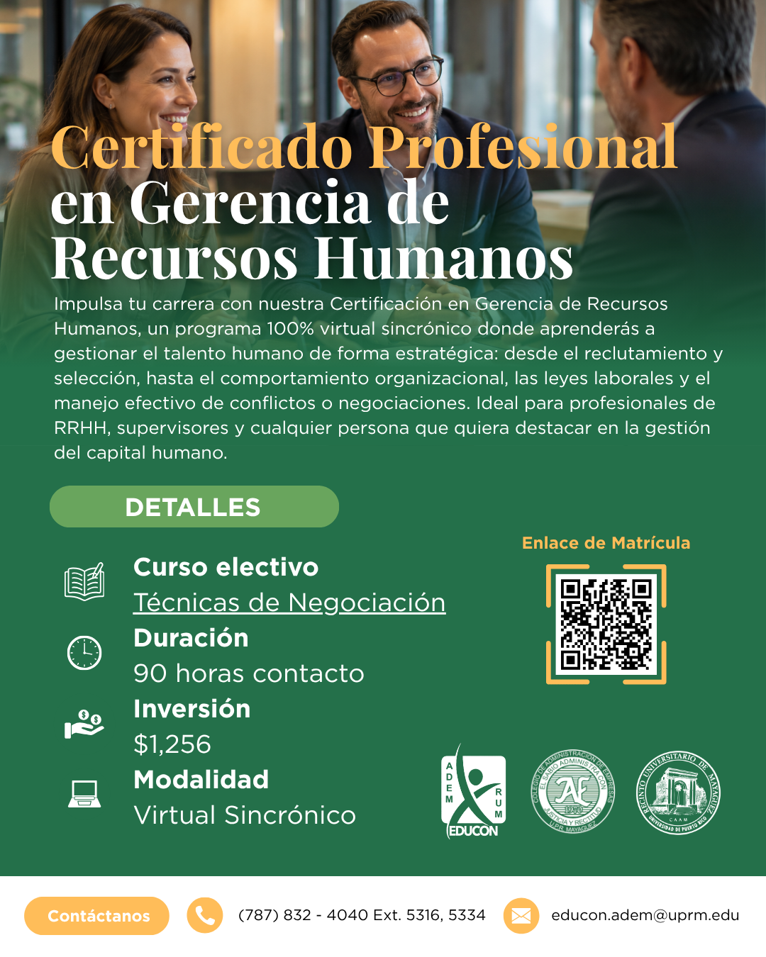 CURSO ELECTIVO TECNICAS DE NEGOCIACION